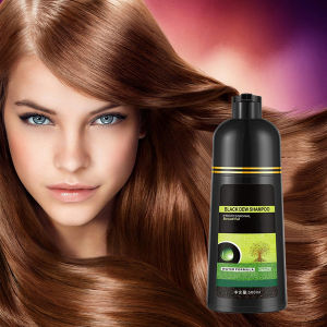 500 ML Hair Black Shampoo Black Hair Dye Shampoo Hair Blackening Shampoo Black Hair No Irritable Odor Pure Plant Natural