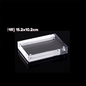 [SG Ready Stock]Magnetic Clear Acrylic Photo Frame thickened 4R/6R/8R thickness 10+10MM Picture Holder Decorations