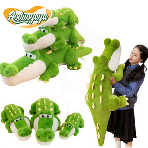 Aoduoyaya 50-90cm Crocodile Plush Toy Cute Cartoon Stuffed Plush Sleeping Pillow Kids Gift Patung Buaya Anak