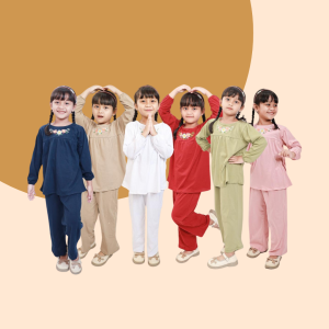 Hooneybee Asyfa Setelan Anak Cewek Junior 2 sampai 10 Tahun Baju Anak Perempuan