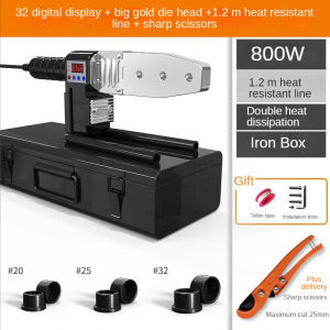 800W /1000W PPR Pipe Heating MachinePipe Welding Machine Fusion  PVC/PPR/PB/PE/ 20-63MM Pipeline Welding Kit