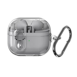 เคส Samsung Galaxy Buds3 / Buds3 Pro / Buds3 FE  Case เคสป้องกันป้องกันการสูญหายแบบโปร่งใสพร้อมพวงกุญแจพร้อมตัวล็อค