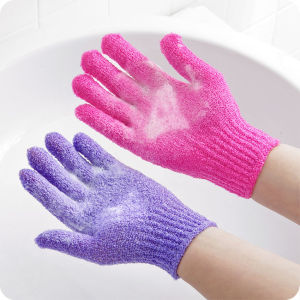 Winsome ถุงมืออาบน้ำ ถุงมือขัดผิวอาบน้ำ ขจัดเซลล์ผิวเก่า พร้อมส่ง Glove-style bath towel