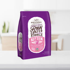 Stella & Chewys Cat Kibble Raw Coated Cage Free Chicken Salmon Duck Kitten 5lb