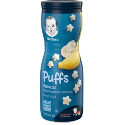 Bánh Ăn Dặm Baby Gerber PuffS Hình Sao 42gram Mỹ