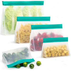 3pcs/5pcs PEVA Food Bag Reusable Stereo PEVA Thickened Storage Sealed Fresh-keeping Bag