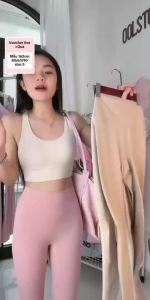 [Hàng Loại 1] Quần tập legging chống lộ lulu thun lạnh 25% spandex cạp cao chiết eo ( ảnh thật)