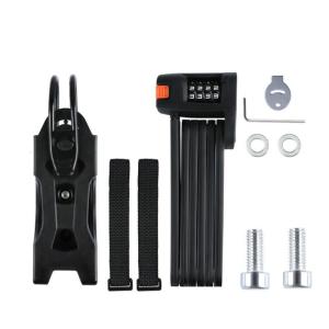Compacts Folded Bike Lock Cycling Portables Lock Waterproofed Rustproof Lock for City Commuting