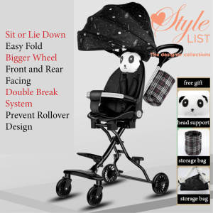 Light Weight / Cabin sized Baby Toddler / Kids stroller trolley /Pram - Sit or Lie Down - 1 to 7 yr old - Easy Push