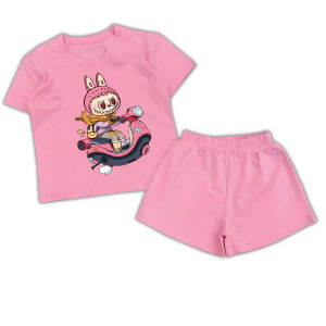 Bộ bé gái hình in capy bẩ cho bé từ 6kg-27kg.BGL52.