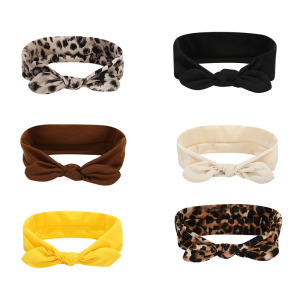 Elastic Hair Band Gentle Stretch Knotted Hairband For Adult and Teens Sport Skincare Workout And Casual Use Headwear