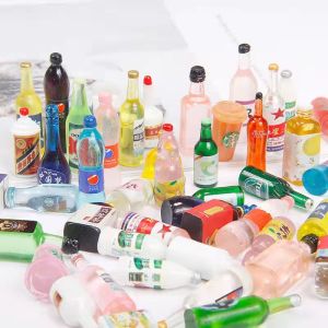 Cute Miniature Dollhouse Supermarket Food Snacks Mini Cake Wine Drink for Barbies Doll Kitchen Accessories Turtle