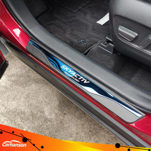 carhanson For Mazda 3 6 CX30 CX5 Stainless Steel Side Step Door Sill 2013-2023 Pedal Cover Trim Strip Auto Accessories