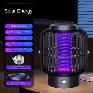 ปิดเสียง เครื่องฆ่ายุงพลังงานแสงอาทิตย์ ความปลอดภัยและความปลอดภัย ป้องกันยุงป้องกัน กับดักแมลงวันไฟฟ้า อุปกรณ์ดักจับแมลง กันกระแทกและกันกระแทก โคมไฟดักแมลง บ้าน/กลางแจ้ง