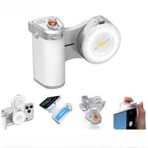 TELESIN Magnetic Phone Camera Shoot Hand Grip 3200Mha Powerbank Wireless Charging Phone Holder Remote Shooting Aid for Iphone
