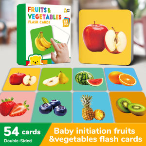 Early Learning Flash Cards 54pcs Set Baby Educational Toys of Daily Life Theme Color Double Sided Cognitive Flash Puzzle