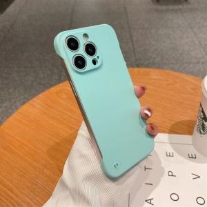 CrashStar Borderless Frosted Ultra Thin Hard Shockproof Phone Case For iPhone 15 14 Pro Max Plus 13 12 11 X XR XS Max 7 8 Plus + SE Fashion Solid Color Matte Phone Casing Cooling Slim Cover Shell With Full Cover Camera Protection Hot Sale