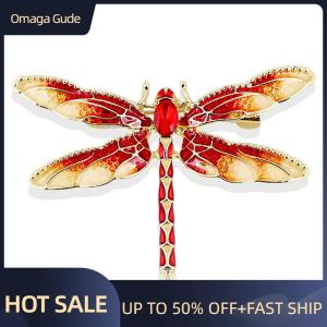 Omaga Charm Rhinestone Dragonfly Animal Brooch Pin Women Gift Jewelry