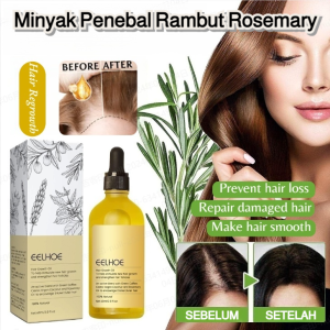 ❤️【Minyak Esensial Penumbuh Rambut Rosemary Alami】60ml Minyak Penumbuh Rambut Alami Veganik Minyak Rosemary untuk Pertumbuhan Rambut Organik untuk Rambut Kering Rusak Rambut Tipis