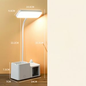 Cảm Ứng Thông Minh Đèn Học Để Bàn Đọc Sách LED Tích Điện Bảo Vệ Mắt Chống Cận 3 Chế Độ Ánh Sáng-NIEVE