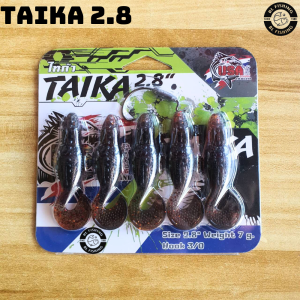 เหยื่อยาง ไทก้า TAIKA 2.8 7g USA 1 แพ็ค บรรจุ 5 ตัว งานปลาช่อน มีคละสี