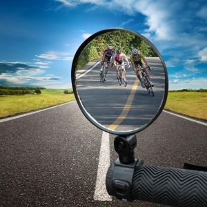 1pc Universal Bicycle Rearview Mirror 360 Rotation Handlebar End Mirror Bike Side