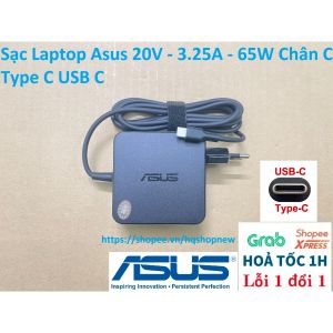 ️ Sạc Laptop Asus 20V - 3.25A - 65W Chân C Type C USB C