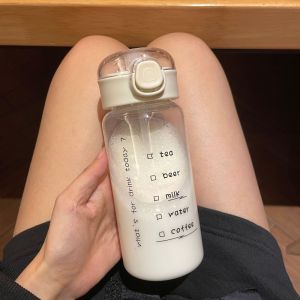 DADOMYD 520ml with Straws Sippy Cup Spill Proof Plastic Beverage Cups Cute Portable Sport Tea Cup Toddlers