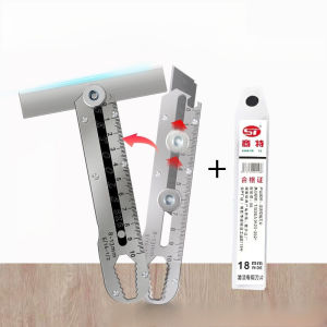 Multi-function Utility Knife All-Steel Industrial Grade/Hand Tool/Precision Craft Knife/Durable Wear Resistant For Office Desktop Home/For Crafters Office Workers