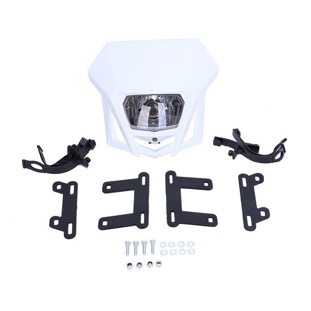 Black Headlight Cover Mask For Suzuki DR650SE, DR-Z400S/SM, DR200S (2002-2023 Models)