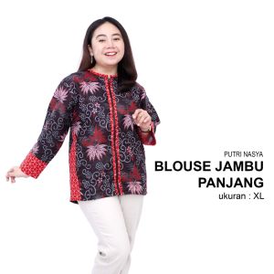 Atasan Batik Blouse Big Size Wanita Lengkap L-XL-2L-3L-4L-5L-6L-7L