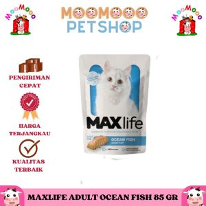 MaxLife Pouch Kitten / Adult 85gr Makanan Kucing Basah Wet Food Kucing MaxLife Pouch 85gr