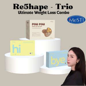 ReMe Re5hape Ultimate Combo Rapid Fat Burning Bye Eliminate Body Toxins and PowPow Replacement Meal