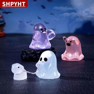 [COD] SHPYHT TOY 5PCS Cute Dollhouse Luminous Ghost Doll Miniature Models DIY Accessory Doll House Decor Halloween Ornaments Glow In The Dark Toy