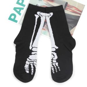 Halloween Casual Women Socks Creative Cosplay Hip Hop Novelty Harajuku Bone Spider Web Male Skateboard Couple Long Socks