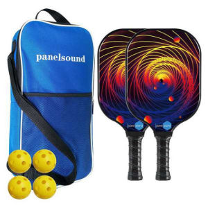 Bộ 2 Vợt Chơi Bóng Pickleball Siêu Nhẹ Và Nhanh Chóng Kèm Túi Đựng 4 Quả Bóng