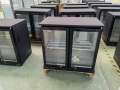 LVNI 2 Door Cooler double glass door (900mm) Black (Compressor,2~10c)with lock,blower fan ,pipe less. 