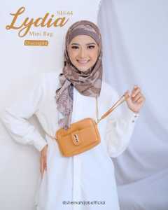 TAS SLEMPANG LYDIA MINI BAG SHEINAHIJAB TAS WANITA MATERIAL CHOCOLY PREMIUM