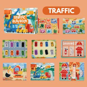 My Preschool Busy Book Ages 2+ Sensory Toddler Interactive Activities Gift For Boys and Girls by WISHLAND