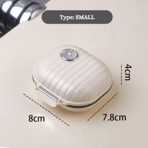 Higher Home Multi purpose travel pill box with compartments portable jewelry storage box