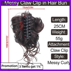 banbi Synthetic Hair Bun Chignon Messy Curly Gripping Clip Hairpin Elastic Scrunchy False Hair Pieces For Women Hairpins