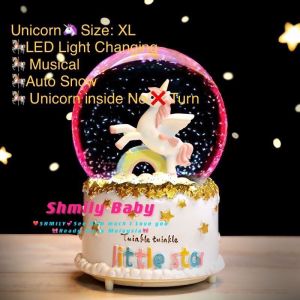 Unicorn Pony Crystal ball music box birthday gift female dancing ballet little girl music box Teachers Day gift for Childrens Day items