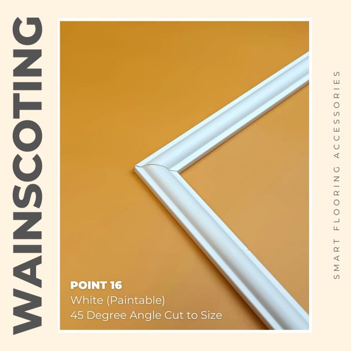 Wainscoting%20(Angle%20Cut%20to%20Size)%20-%20Point%2016mm%20-%20Solid%20White%20-%20Paintable%20-%20Image%205