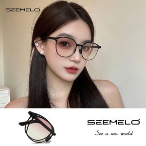 SEEMELO Womens Sunglasses Ultra Thin Foldable Sunglasses Fashion Metal Sunglasses UV Resistant Foldable Summer Sunglasses Ultra Light Outdoor Traveling Walking Shopping Driving