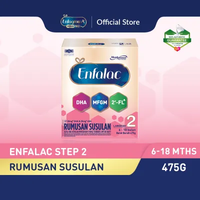 Enfalac Step 2 (6-18Mths) Follow Up Formula Milk Powder (475g)