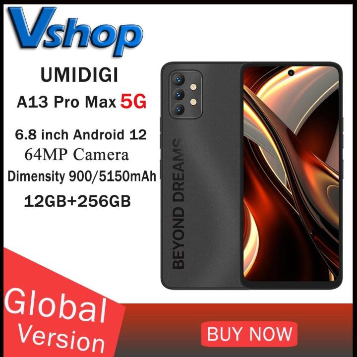 Official shop】UMIDIGI A13 Pro Max 5G 12GB+256GB 6.8 inch Android 12 phone  64MP Camera 5150mAh Battery Dimensity 900 Global Version Smartphone |  Lazada PH