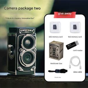 【ของขวัญสร้างสรรค์】First photo กล้องสะท้อนเลนส์คู่แบบ CCD M1กล้องย้อนยุคคู่อะนาล็อก HD นักเรียนเริ่มต้นเดินทางกล้องพกพาขนาดเล็ก