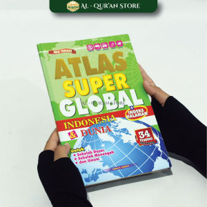 (Terbaru) Atlas Super Global Indonesia & Dunia Penerbit Cahaya Agency SoftCover Fullcolour