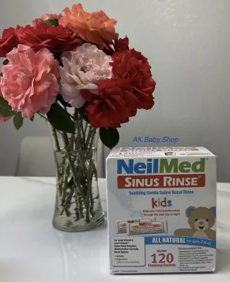Muối rửa mũi Neilmed 120 gói (trẻ em) không gồm bình rửa