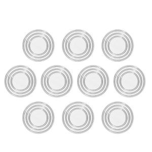 10 cái 18/23mm Vòng Kính bàn không đệm chống trượt PVC hai mặt nhựa Sucker đệm đồ nội thất cao su hạt đệm